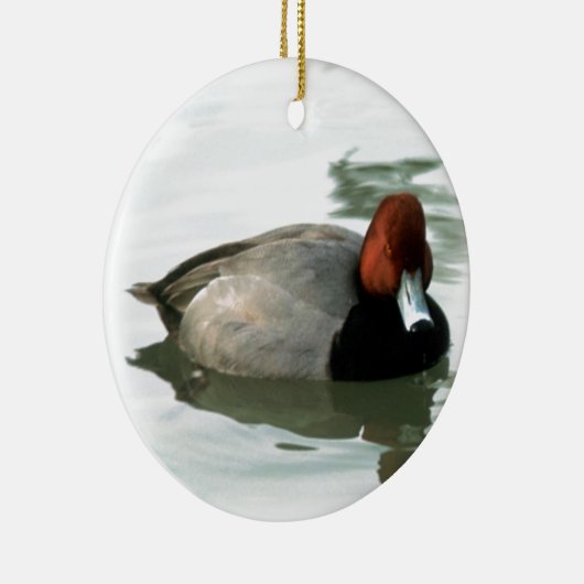 Redhead-Ente Keramikornament (Rechts)