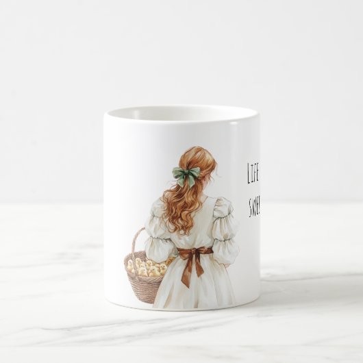 Redhead Female Baby Chicks Kaffeetasse (Mittel)