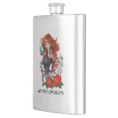 Redhead Frau Tattoos Flachmann (Links)