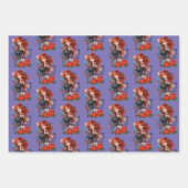 Redhead Frau Tattoos Geschenkpapier Set (Vorderseite)