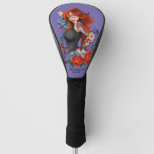 Redhead Frau Tattoos Golf Headcover (Vorderseite)