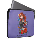 Redhead Frau Tattoos Laptopschutzhülle (Vorne Rechts)