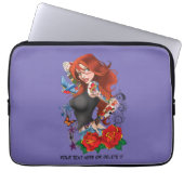 Redhead Frau Tattoos Laptopschutzhülle (Vorderseite)
