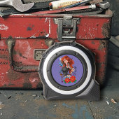 Redhead Frau Tattoos Maßband