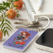 Redhead Frau Tattoos Schlüsselanhänger (Vorderseite rechts)