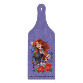 Redhead Frau Tattoos Schneidebrett (Vorderseite)