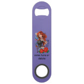 Redhead Frau Tattoos Speed Flaschenöffner (Rückseite)