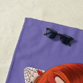 Redhead Frau Tattoos Strandtuch (Beispiel)