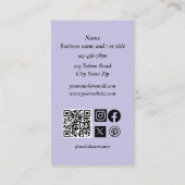 Redhead Frau Tattoos Visitenkarte (Rückseite)