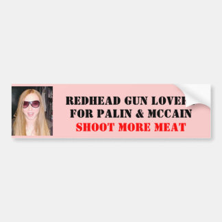REDHEAD-GEWEHR-LIEBHABER, FÜR PALIN U.… AUTOAUFKLEBER