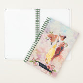 Redhead Girl & Baby Fox Schöne Illustration Notizblock (Innen)