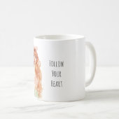 Redhead Girl Pink Bow Kaffeetasse (VorderseiteRechts)