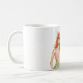 Redhead Girl Pink Bow Kaffeetasse (Links)