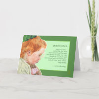 Redhead Girl St Patrick's Day Großmutter Segen