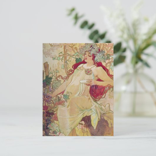 Redhead Goddess Postkarte (Stehend Vorderseite)