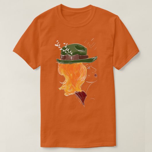 RedHead GreenHat T-Shirt (Design vorne)