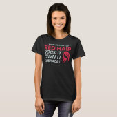 Redhead Hair Quote Funny Spaß Sprichwort T-Shirt (Vorne ganz)