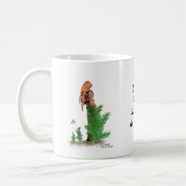 Redhead Hiker Backpack Pinup Girl Coffee Tasse