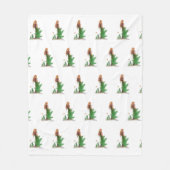 Redhead Hiker Backpack Pinup Girl Muster Fleecedecke (Vorderseite)