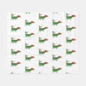 Redhead Hiker Backpack Pinup Girl Muster Fleecedecke (Vorderseite (Horizontal))