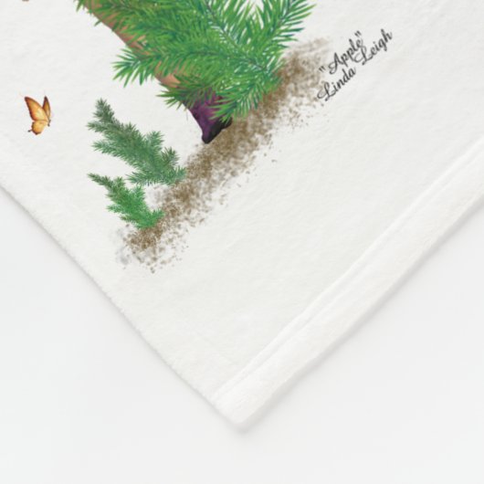 Redhead Hiker Backpack Pinup Girl Muster Fleecedecke (Ecke)