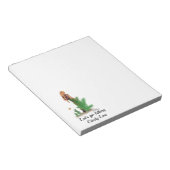 Redhead Hiker Backpack Pinup Girl Notepad Notizblock (angewinkelt)