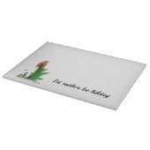 Redhead Hiker Backpack Pinup Girl Quote Schneidebrett (Ecke)