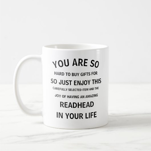 Redhead in Ihrem Leben Kaffeetasse (Links)