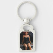 Redhead in the Dark metal keychain Schlüsselanhänger (Vorderseite)
