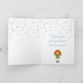 Redhead Irish Dancer Winter Weihnachtsfeiertag Karte (Innenseite)