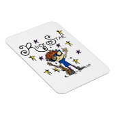 Redhead-Jungen-Rockstar Magnet (Rechte Seite)