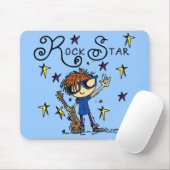 Redhead-Jungen-Rockstar Mousepad (Mit Mouse)