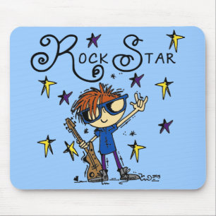 Redhead-Jungen-Rockstar Mousepad