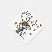 Redhead-Jungen-Rockstar Serviette (Ecke)