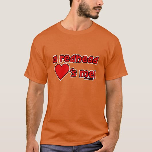 Redhead-Lieben ich T-Shirt (Vorderseite)