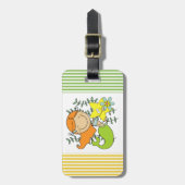 Redhead-Meerjungfrau Gepäckanhänger (Vorderseite vertikal)