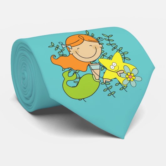 Redhead-Meerjungfrau Krawatte (Gerollt)