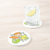 Redhead-Meerjungfrau Sandstein Untersetzer (Seite)