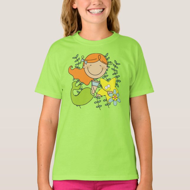 Redhead-Meerjungfrau T-Shirt (Vorderseite)