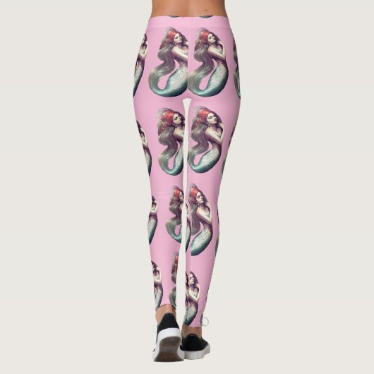 Redhead Mermaid Beauty Thunder_Cove Leggings (Rückseite)