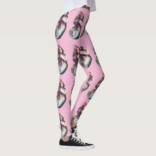 Redhead Mermaid Beauty Thunder_Cove Leggings (Rechts)