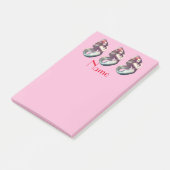 Redhead Mermaid Beauty Thunder_Cove Post-it Klebezettel (angewinkelt)