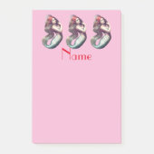 Redhead Mermaid Beauty Thunder_Cove Post-it Klebezettel (Vorderseite)