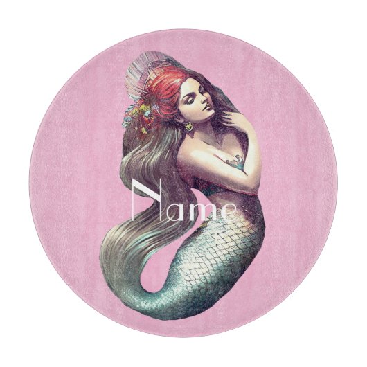 Redhead Mermaid Beauty Thunder_Cove Schneidebrett (Vorderseite)
