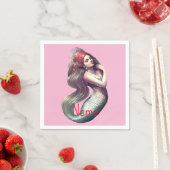 Redhead Mermaid Beauty Thunder_Cove Serviette (Beispiel)
