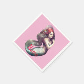 Redhead Mermaid Beauty Thunder_Cove Serviette (Ecke)