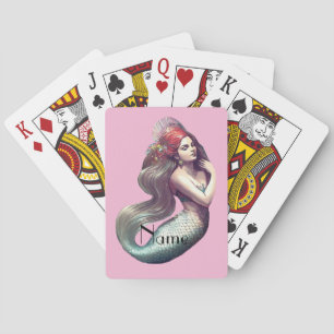 Redhead Mermaid Beauty Thunder_Cove Spielkarten