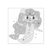 Redhead Mermaid Gummistempel (Prägung)