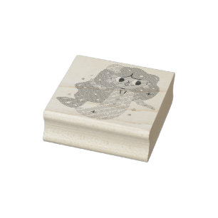 Redhead Mermaid Gummistempel