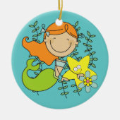 Redhead Mermaid Keramikornament (Vorne)